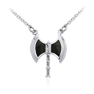 Viking Axe Silver Necklace TNC099 - Jewelry